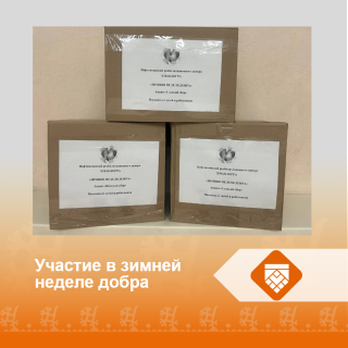 "Участие в зимней неделе добра"