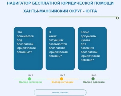 О сервисе «Интерактивный навигатор по предоставлению бесплатной юридической помощи»